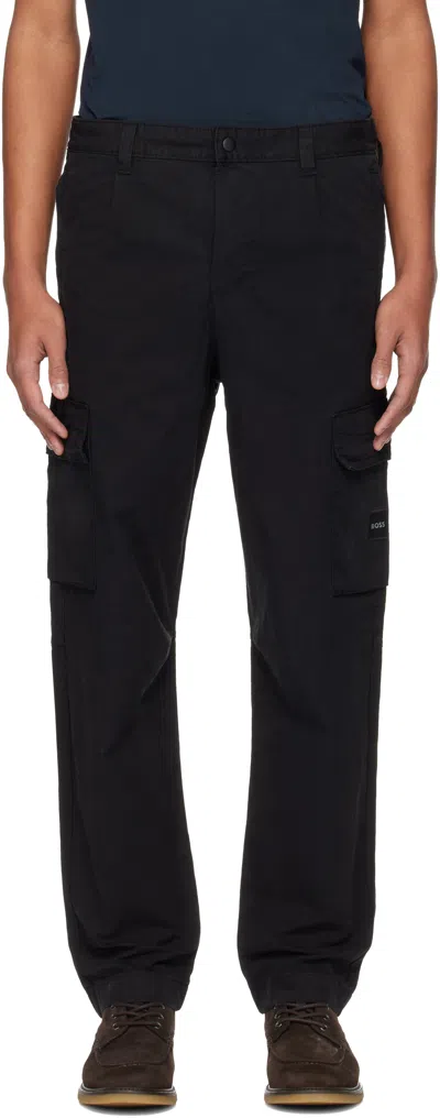 Hugo Boss Black Cotton Cargo Pants