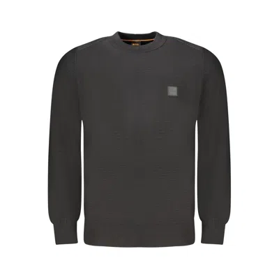 Hugo Boss Black Cotton Men Men's Sweater In Gray