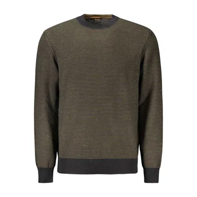 HUGO BOSS BLACK COTTON MEN SWEATER