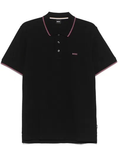 Hugo Boss Black Cotton Parlay Polo