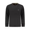 Hugo Boss Black Cotton Sweater In Black