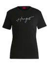 Hugo Boss Hugo Woman T-shirt Black Size L Cotton In Black