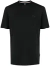 Hugo Boss Boss Men Cotton Jersey T-shirt With Logo In Black