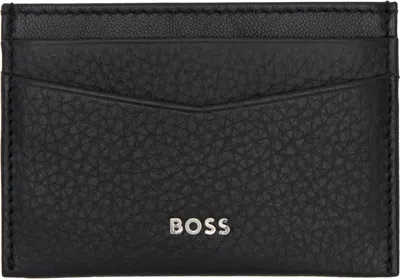 Hugo Boss Black Crosstown Cardholder In 001-black