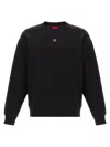 Hugo Boss Logo-patch Sweatshirt In Black