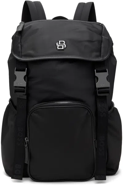 Hugo Boss Black Double Monogram Backpack
