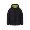Hugo Boss Black Down Jacket For Boy With Logo In Black