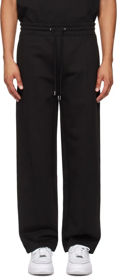 Hugo Boss Black Drawstring Sweatpants In 001-black