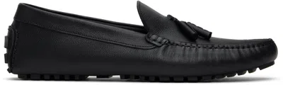Hugo Boss Black Driver Loafers In 001-black