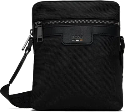 Hugo Boss Black Embossed-logo Bag In 001-black
