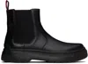 Hugo Boss Black Embossed-logo Chelsea Boots