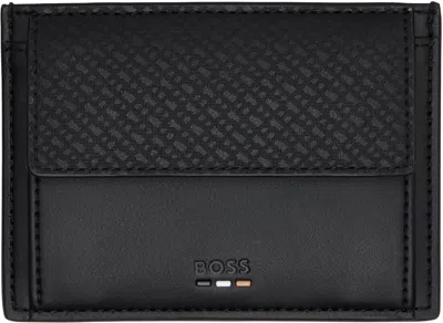 Hugo Boss Black Embossed Logo Coin & Card Holder