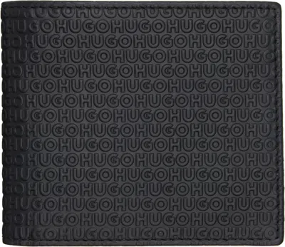 Hugo Boss Embossed Billfold Wallet In Black