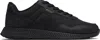 Hugo Boss Black Faux-leather & Mesh Sneakers