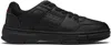 Hugo Boss Black Faux-leather Mesh Trims Sneakers