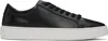 Hugo Boss Black Gary Leather Low-top Sneakers In 001-black