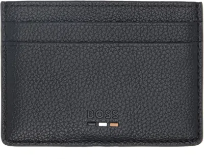 Hugo Boss Black Grained Faux-leather Card Holder