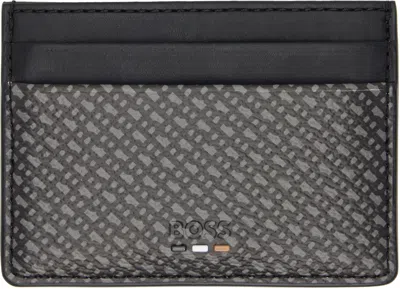Hugo Boss Black Grained Faux-leather Card Holder