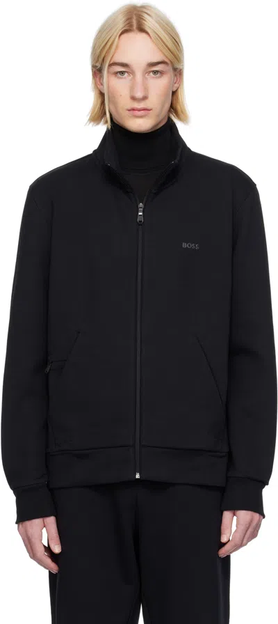 Hugo Boss Black Hidden Pocket Jacket In 001-black