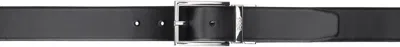Hugo Boss Black Italian Leather Reversible Belt In 004-black