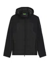 Hugo Boss Down-filled Jacket With Welded Logo Pattern In Black