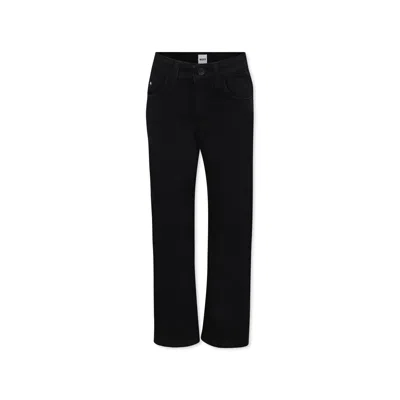 Hugo Boss Kids' Black Jeans For Boy With Logo