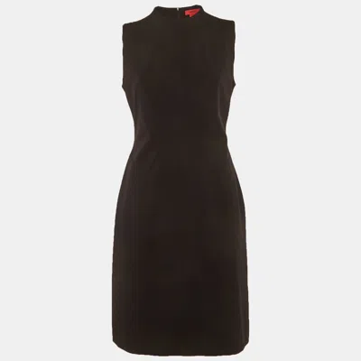 Pre-owned Hugo Boss Black Jersey Klhara Sheath Dress M