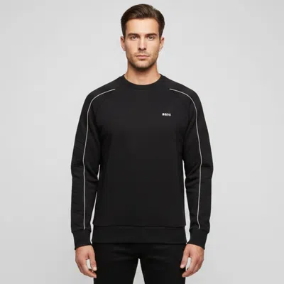 Pre-owned Hugo Boss Black Jersey Long Sleeve Crewneck Sweatshirt Xl