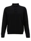 Hugo Boss Ulex Longsleeved Polo Shirt In Black