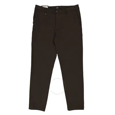 Hugo Boss Black Kane Micro-patterned Stretch Slim-fit Trousers