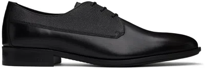 Hugo Boss Black Lace-up Derbys In 001-black