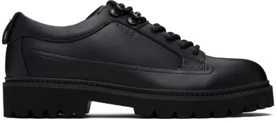 Hugo Boss Lace-up Derby Shoes In Black