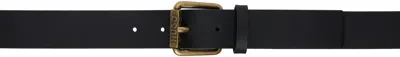 Hugo Boss Black Leather Belt In 001-black