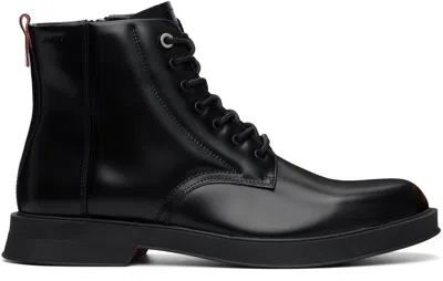 Hugo Boss Black Leather Boots