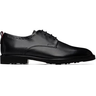 Hugo Boss Black Leather Brogue Details Derbys