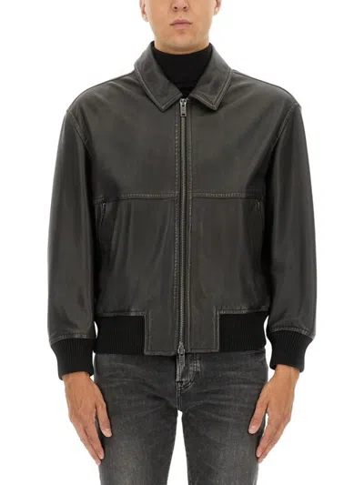 HUGO BOSS BLACK LEATHER JACKET