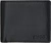 Hugo Boss Black Leather Logo Details Billfold Wallet In 001-black