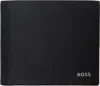 Hugo Boss Black Leather Logo Lettering Wallet