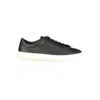 Hugo Boss Boss Grained Leather Sneaker In Black
