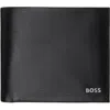 Hugo Boss Black Leather Wallet In Black