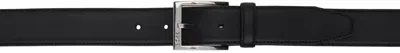 Hugo Boss Black Logo Buckle Belt In 001-black