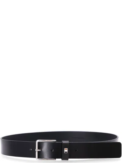 Hugo Boss Black Logo Buckle Solid Belt