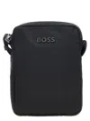 Hugo Boss Logo Shoulder Strap Crossbody Bags Black