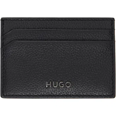 Hugo Boss Black Logo Detail Graiend-leather Card Holder