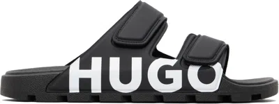Hugo Boss Black Logo Double Touch-closure Sandals