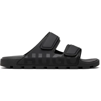 Hugo Boss Black Logo Double Touch-closure Straps Sandals