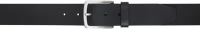 Hugo Boss Black Logo-engraved Buckle Belt In 001-black