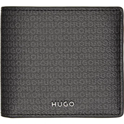 Hugo Boss Black Logo Hardware Wallet In 002-black