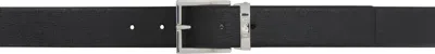Hugo Boss Black Logo Keeper Reversible Belt In 004-black