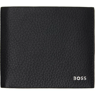 Hugo Boss Black Logo Lettering Grained-leather Wallet